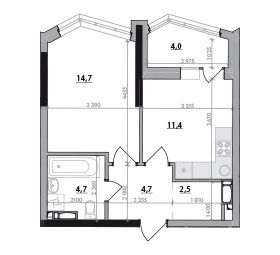 The first layout